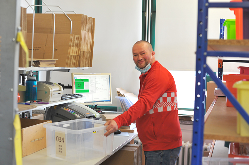 Unser Lagerleiter Markus bei der Arbeit